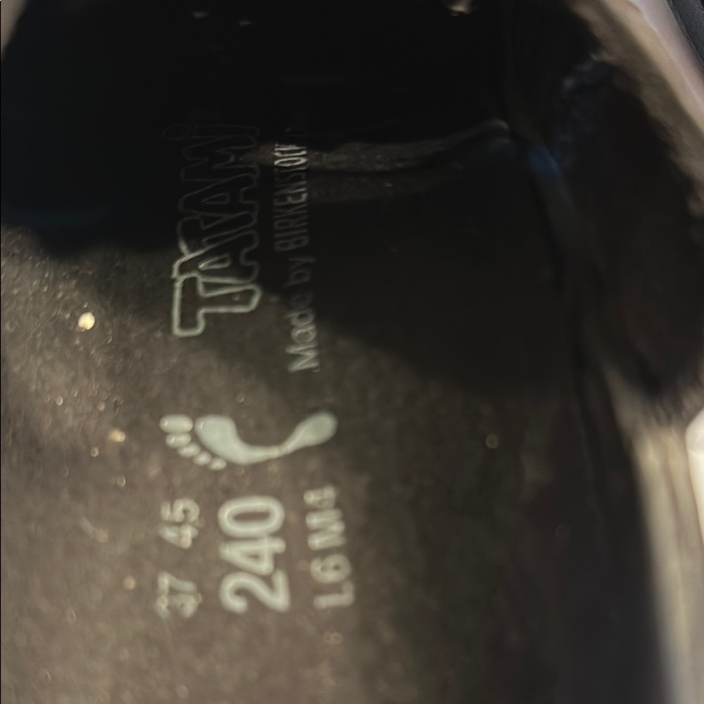 Black Tatami Birkenstock Size 37 Strap Clog. NWOT - Picture 2 of 4